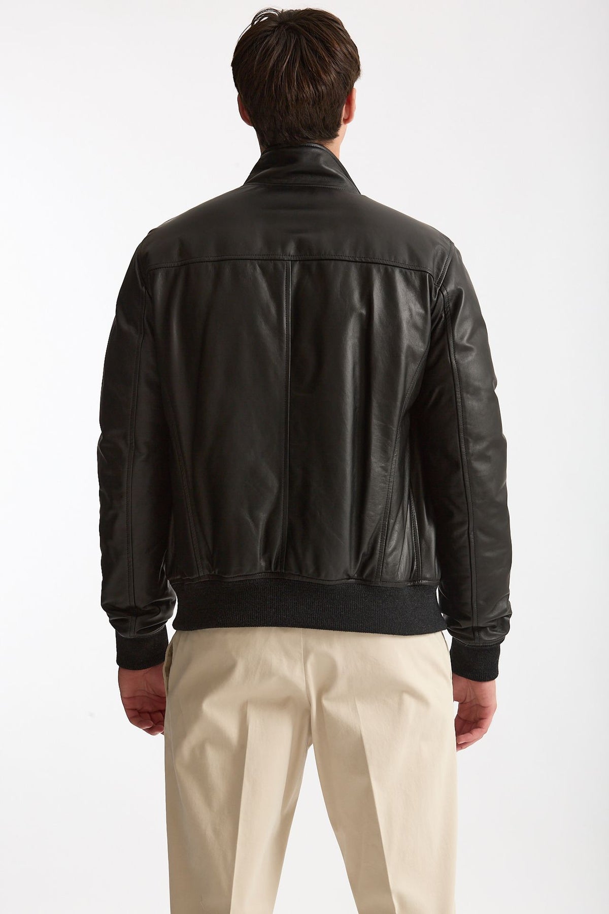 Giubbino NUVOLA NAPPA in pelle nero men Stewart - 4