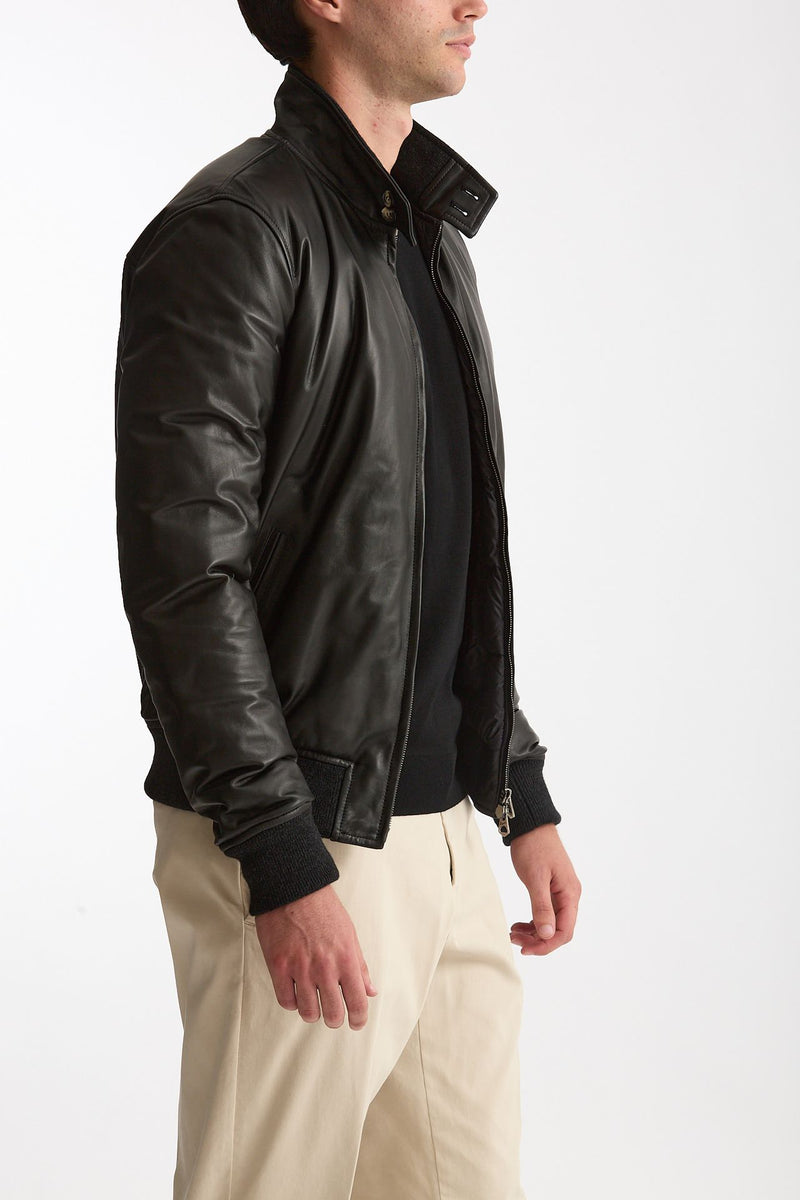 Giubbino NUVOLA NAPPA in pelle nero men Stewart - 1