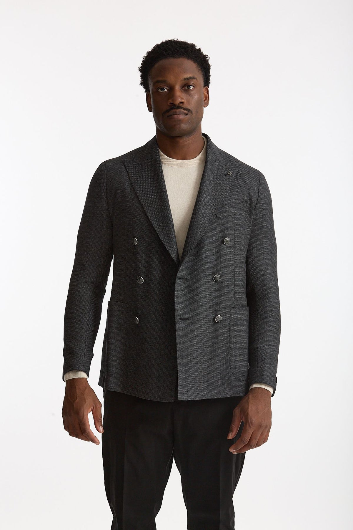 Giacca MONTECARLO doppio petto grigio men Tagliatore - 1