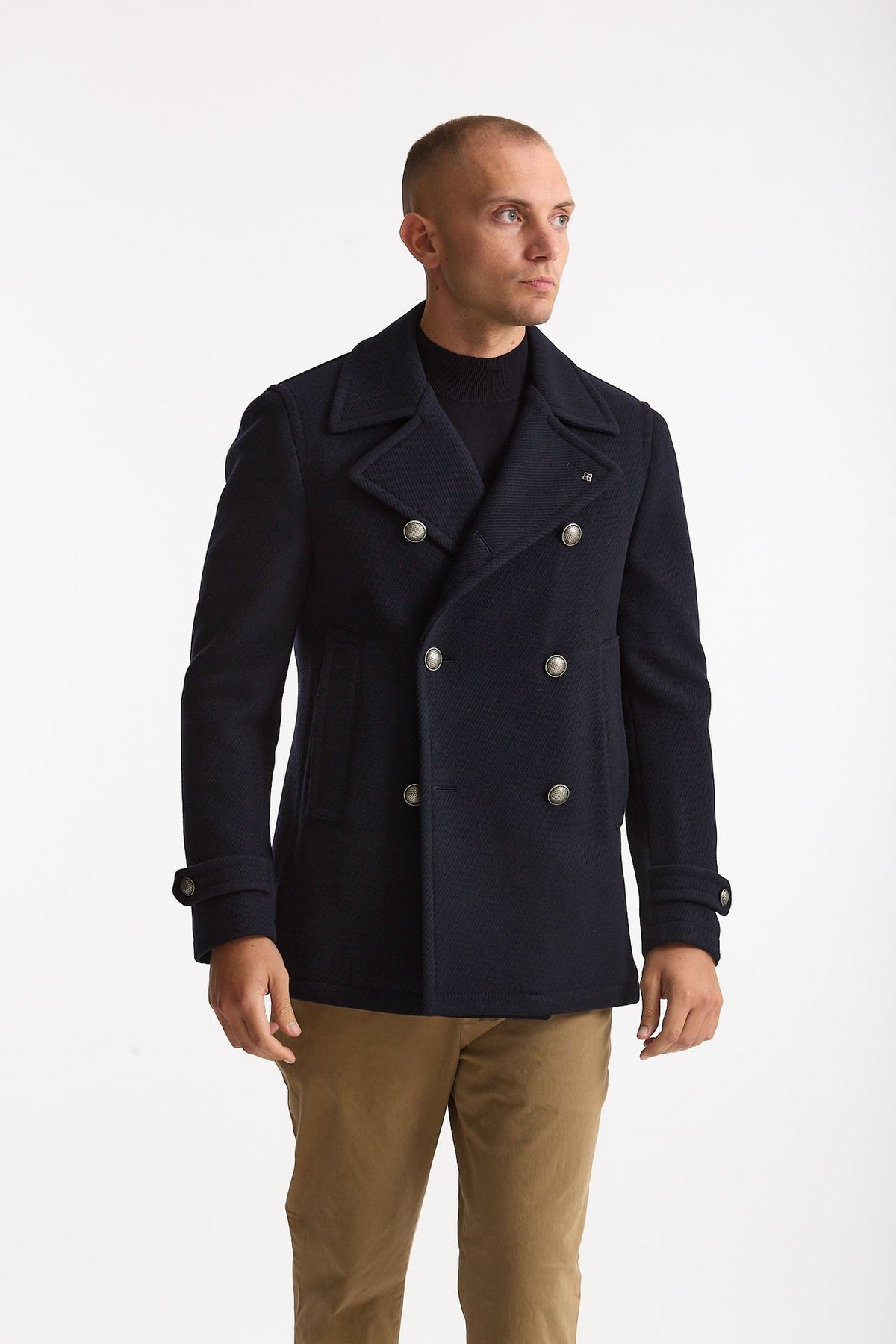 Peacoat in lana blu men Tagliatore - 6