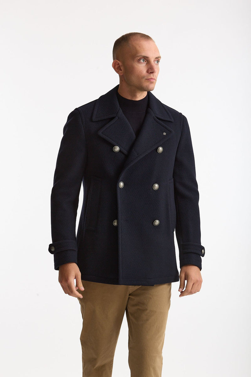 Peacoat in lana blu men Tagliatore - 6
