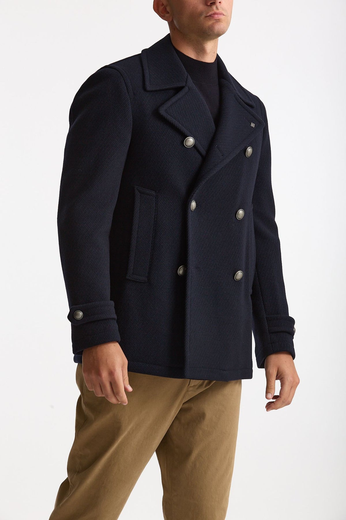 Peacoat in lana blu men Tagliatore - 5