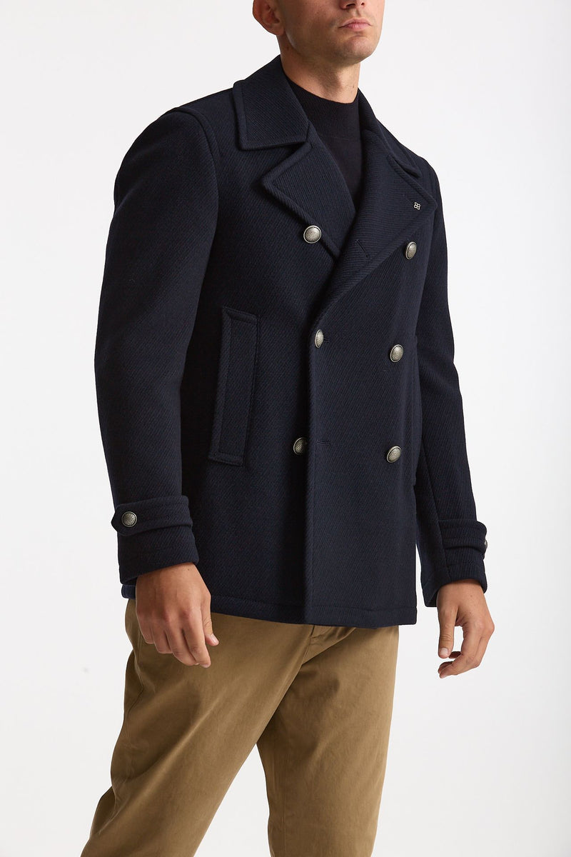 Peacoat in lana blu men Tagliatore - 5