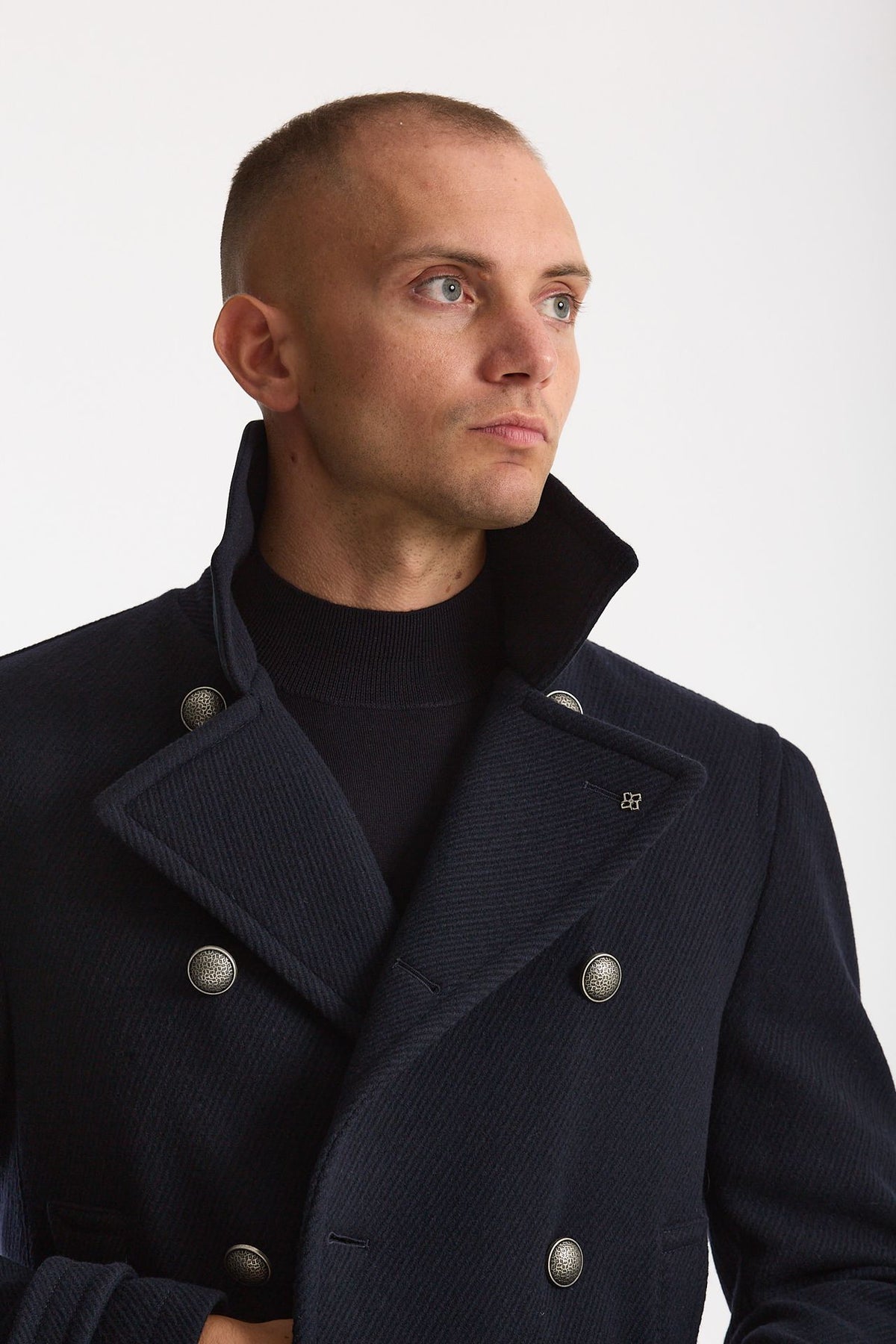 Peacoat in lana blu men Tagliatore - 7
