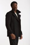 Peacoat in lana nero men Tagliatore - 1