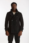 Peacoat in lana nero men Tagliatore - 5