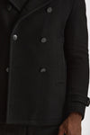Peacoat in lana nero men Tagliatore - 3