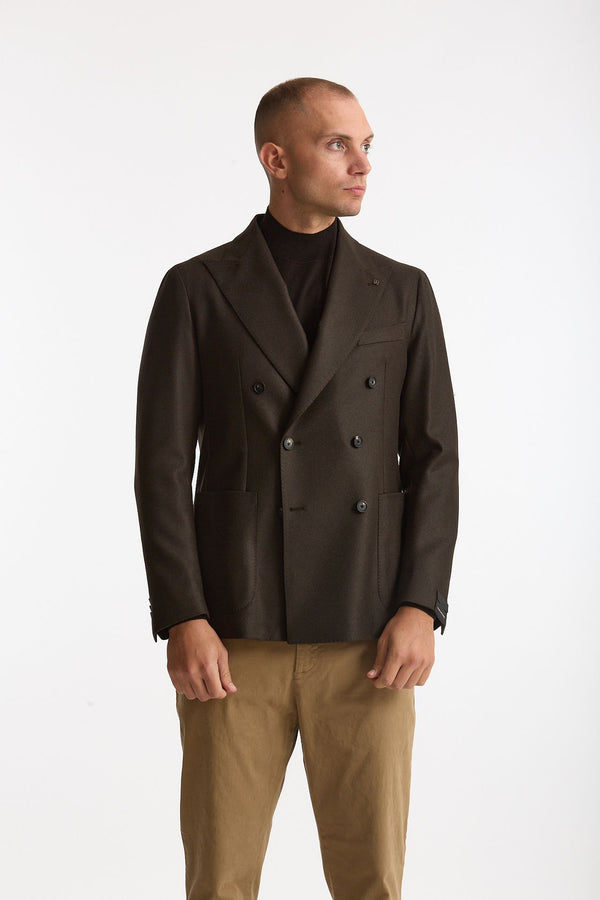 Giacca MONTECARLO doppio petto marrone men Tagliatore