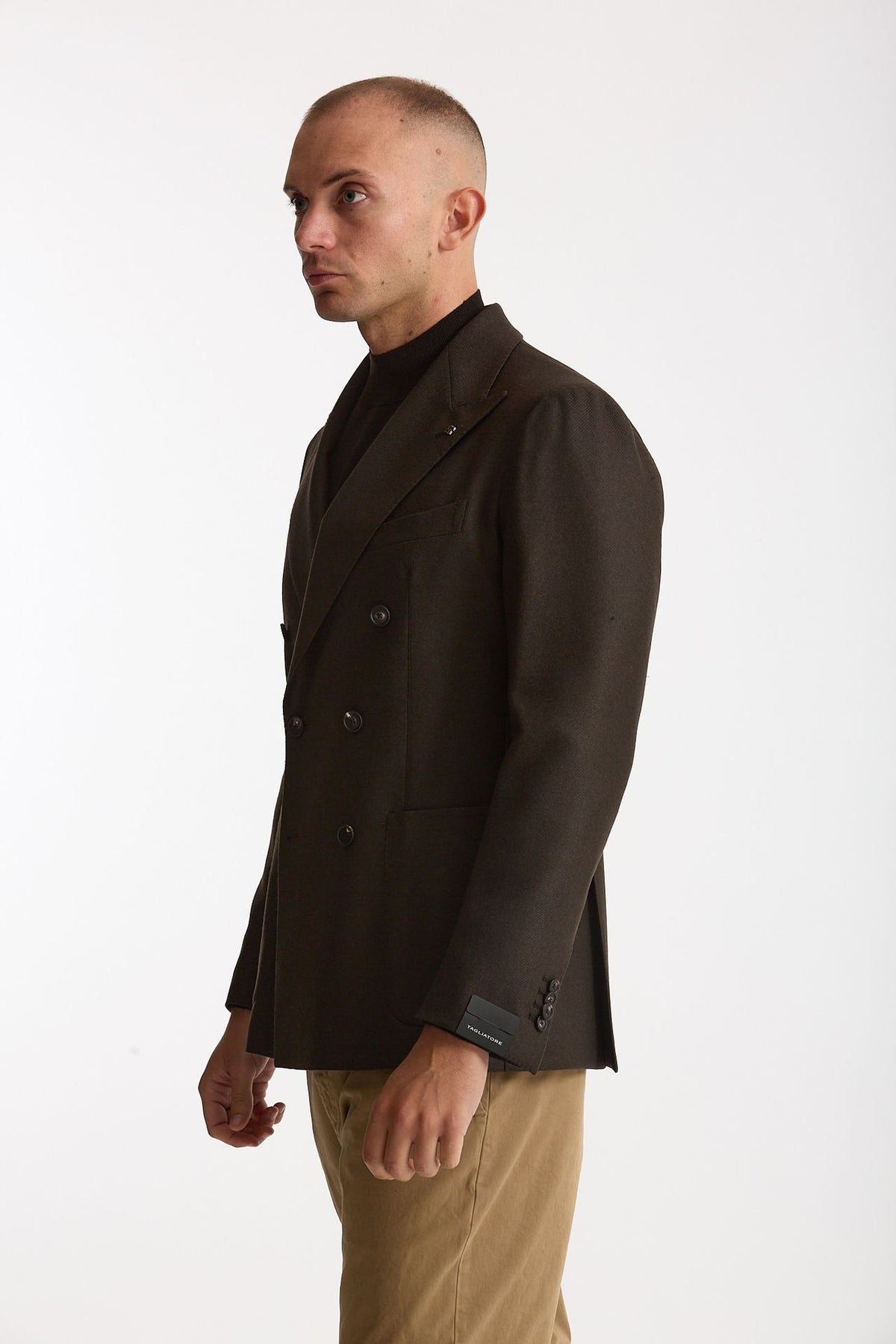 Giacca MONTECARLO doppio petto marrone men Tagliatore - 3