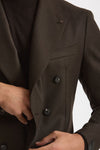 Giacca MONTECARLO doppio petto marrone men Tagliatore - 5