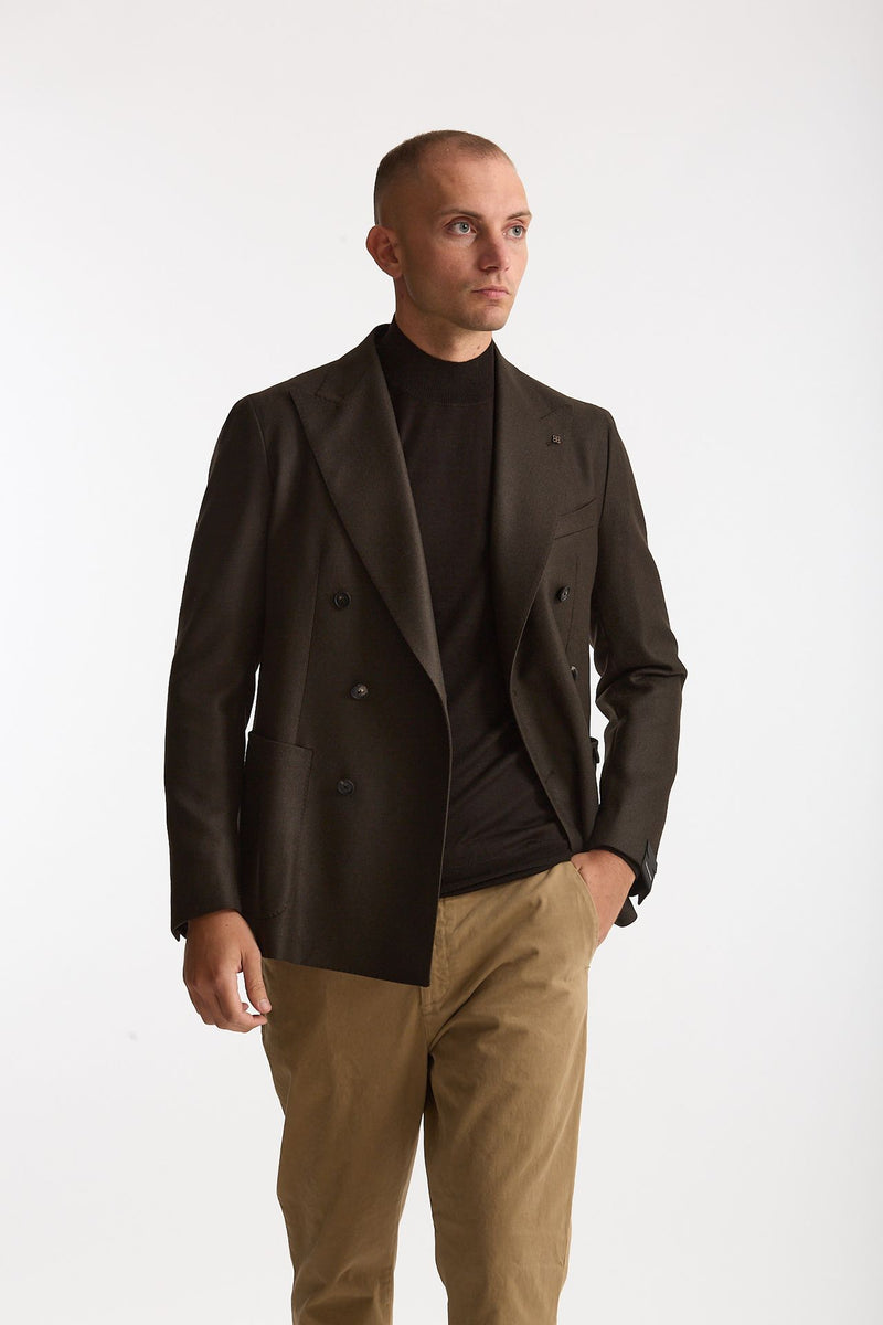 Giacca MONTECARLO doppio petto marrone men Tagliatore - 7