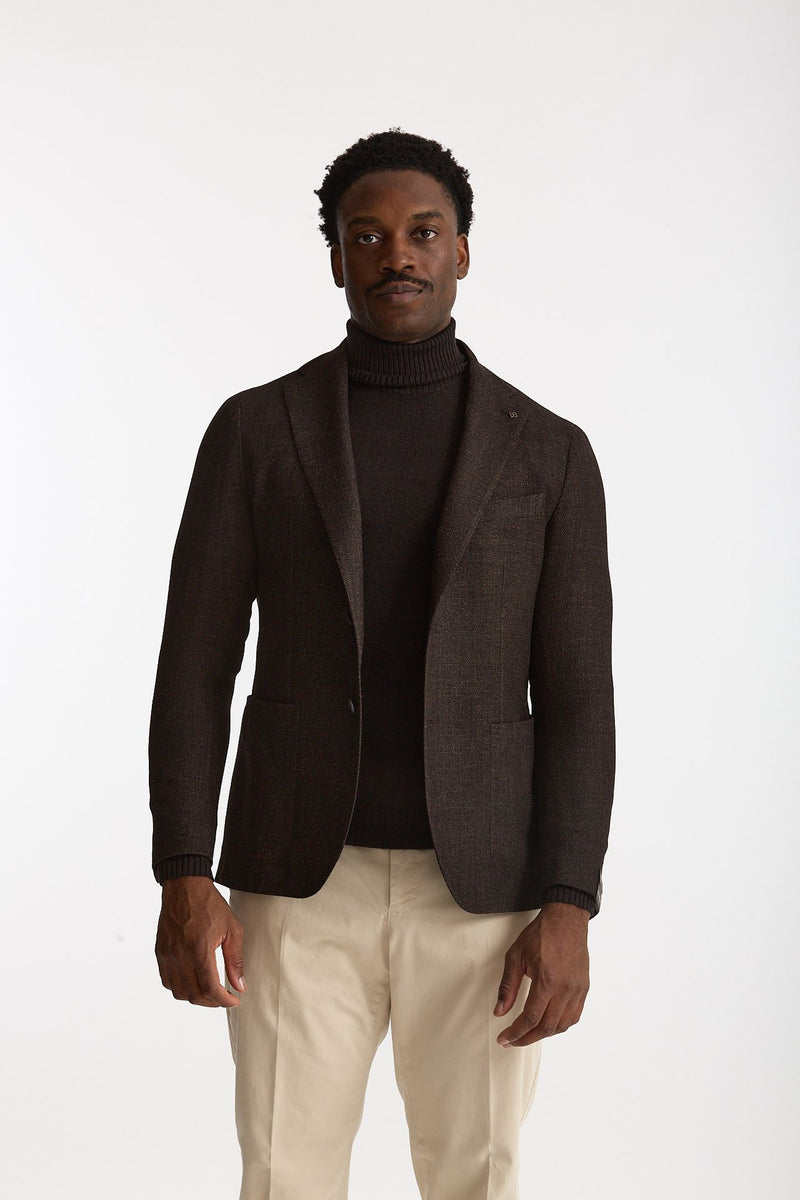 Giacca MONTECARLO monopetto marrone men Tagliatore - 3