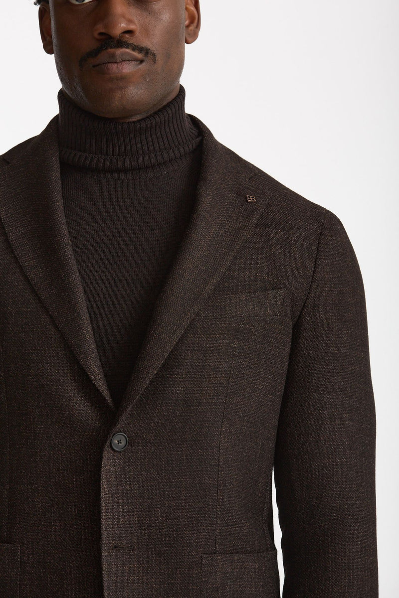 Giacca MONTECARLO monopetto marrone men Tagliatore - 7