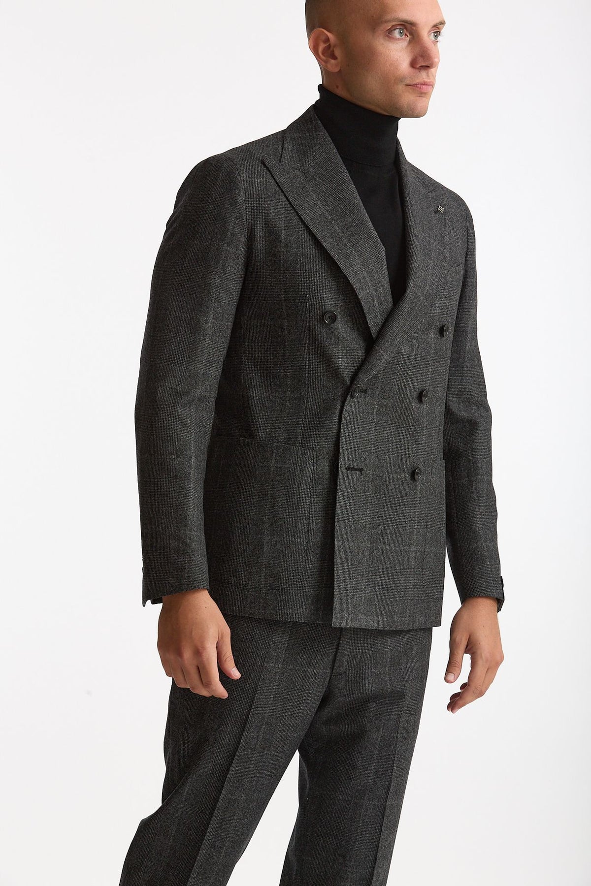 Abito MONTECARLO doppiopetto Galles grigio men Tagliatore - 4