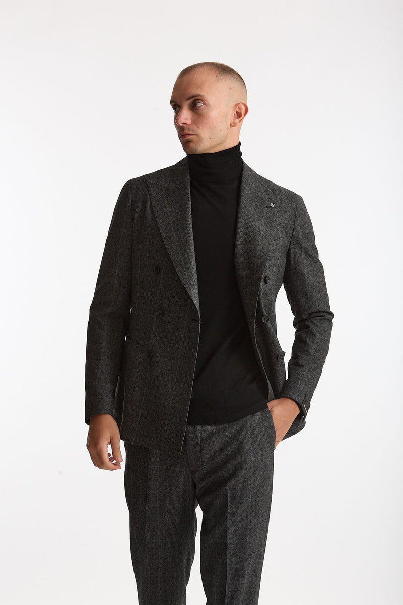 Abito MONTECARLO doppiopetto Galles grigio men Tagliatore - 6