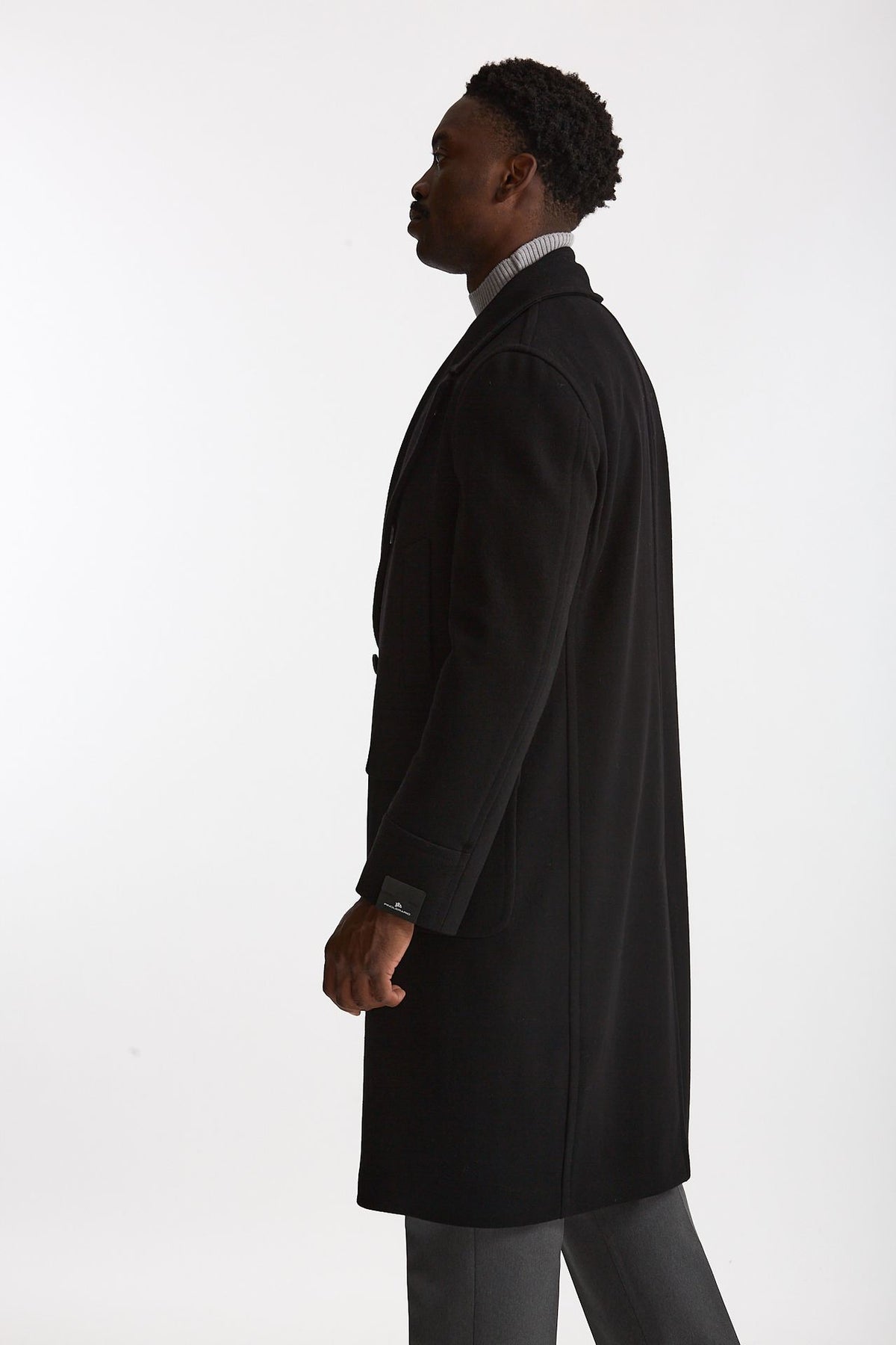 Cappotto PINO LERARIO doppiopetto nero men Tagliatore - 2
