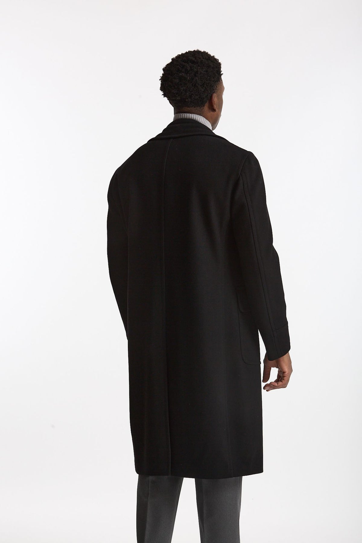Cappotto PINO LERARIO doppiopetto nero men Tagliatore - 3