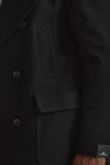 Cappotto PINO LERARIO doppiopetto nero men Tagliatore - 8