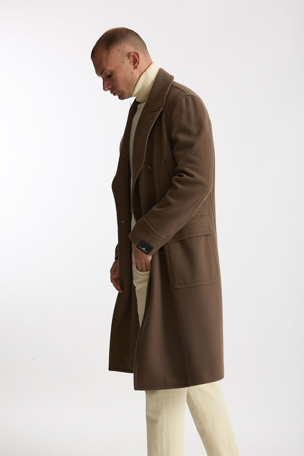 Cappotto PINO LERARIO doppiopetto cammello men Tagliatore