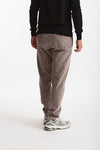 Pantalone in velluto lavato stretch grigio men White sand - 3