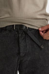 Pantalone in velluto lavato stretch nero men White sand - 7