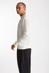 T-shirt manica lunga in cotone bianco men Woc - 3