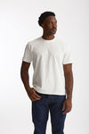 T-shirt girocollo in cotone bianco men Woc - 1