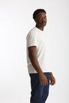 T-shirt girocollo in cotone bianco men Woc - 4