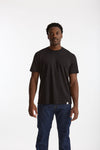 T-shirt girocollo in cotone nero men Woc - 2