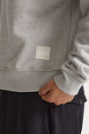Felpa polo in cotone grigio men Woc - 6