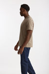 T-shirt girocollo in cotone tortora men Woc - 2