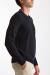 Maglia polo in lana blu men Zanone - 4
