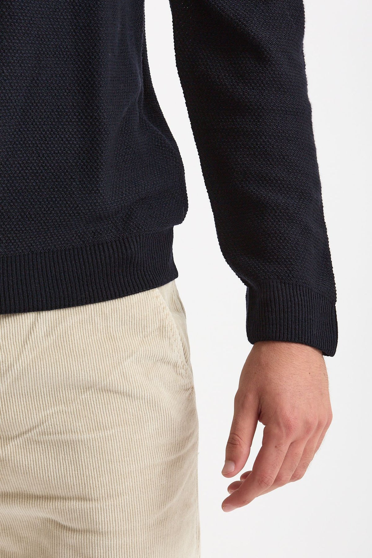 Maglia polo in lana blu men Zanone - 6