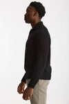 Maglia polo in lana nero men Zanone - 3