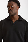 Maglia polo in lana nero men Zanone - 5