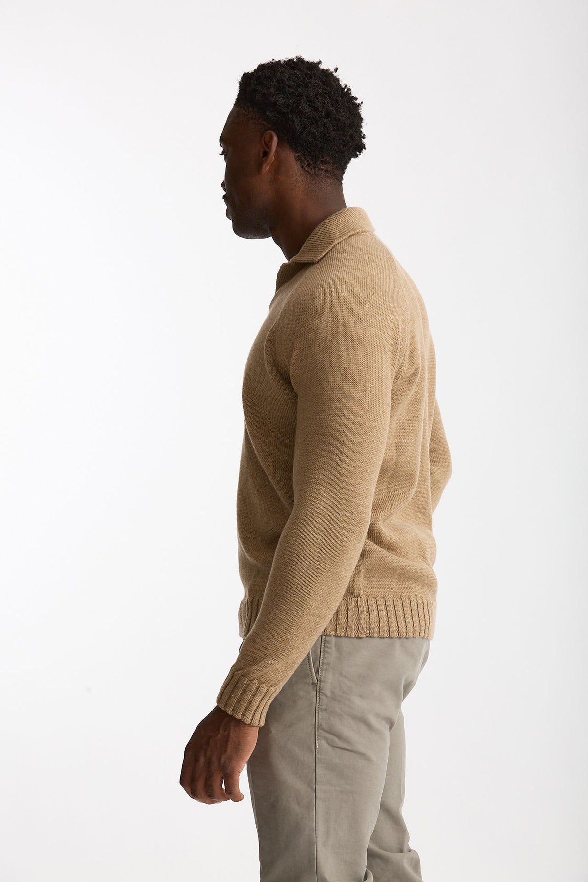 Maglia polo in lana cammello men Zanone - 2