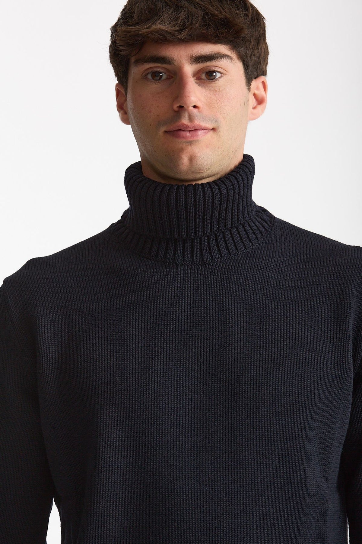 Dolcevita in lana blu men Zanone - 5