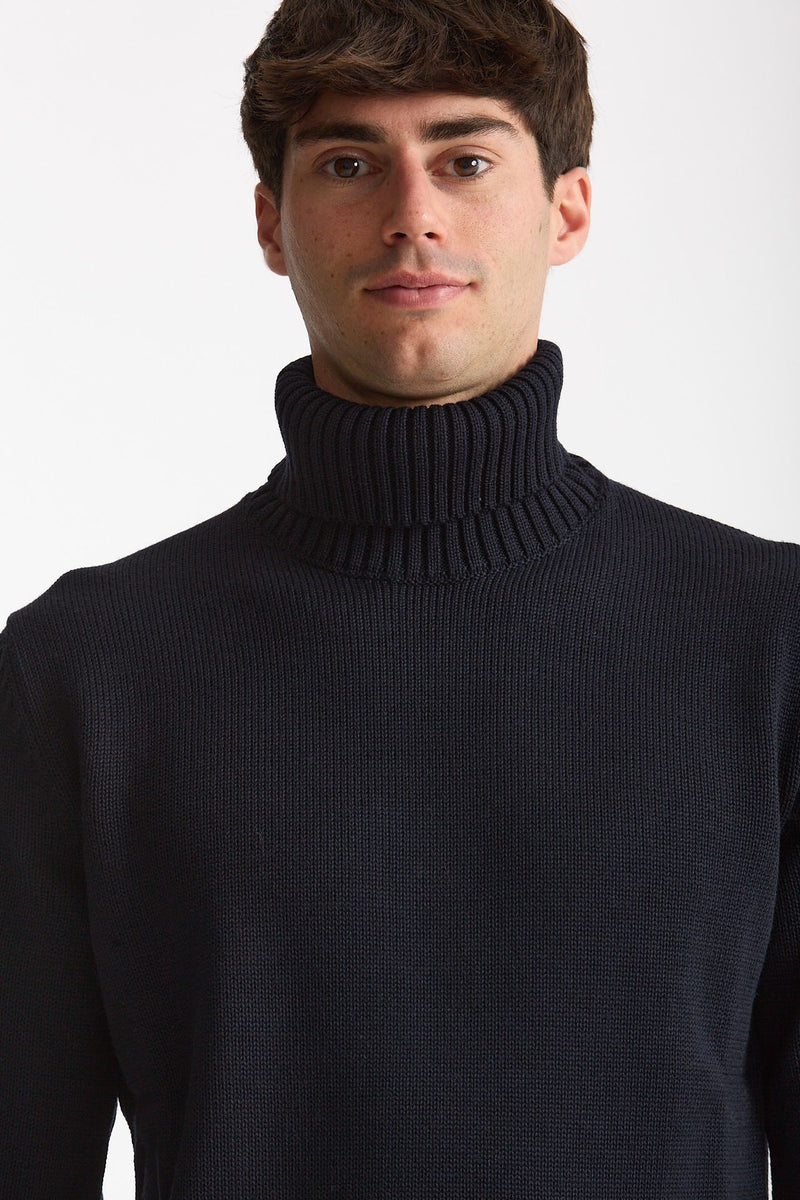 Dolcevita in lana blu men Zanone - 5