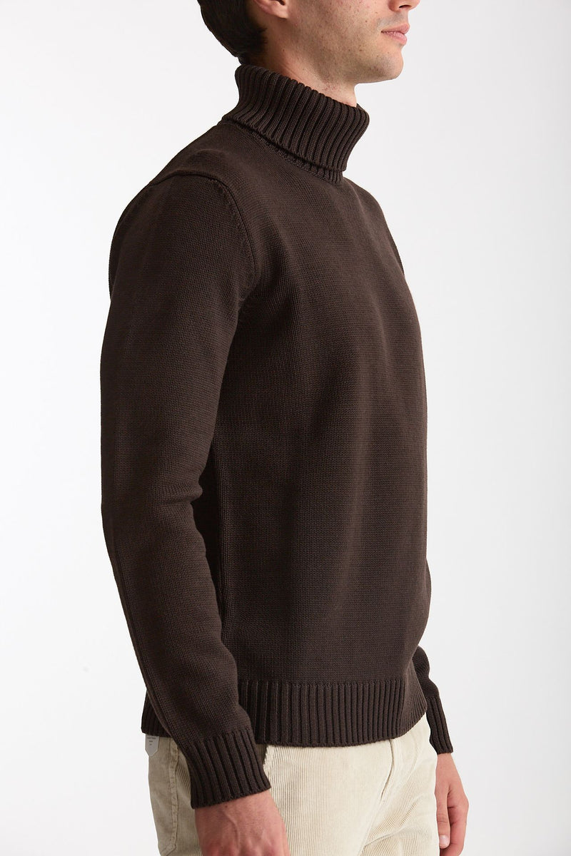 Dolcevita in lana marrone men Zanone - 1