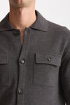 Cardigan in lana grigio men Zanone - 6